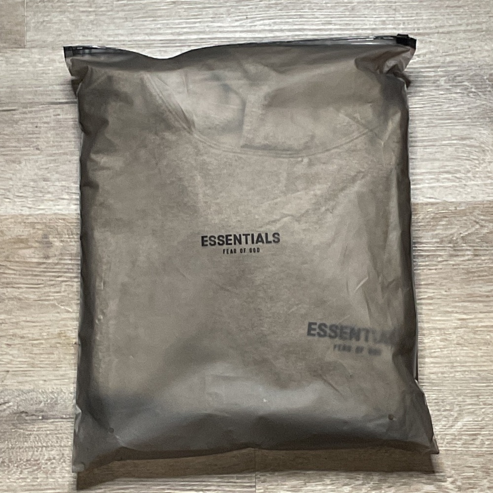Essentials Hoodie Dark Oat - Picture 2 of 2